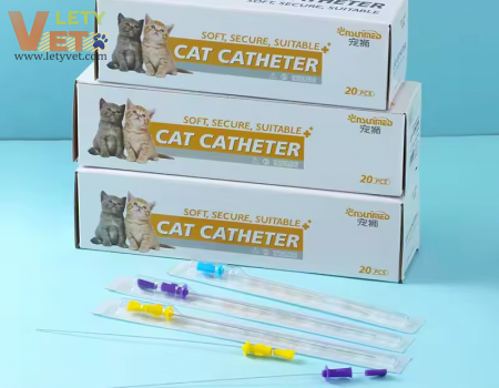 Cat Catheter With Stylet size 2.5fr/3fr/4fr Feline Urinary Catheter Tom cat urine tube for vet